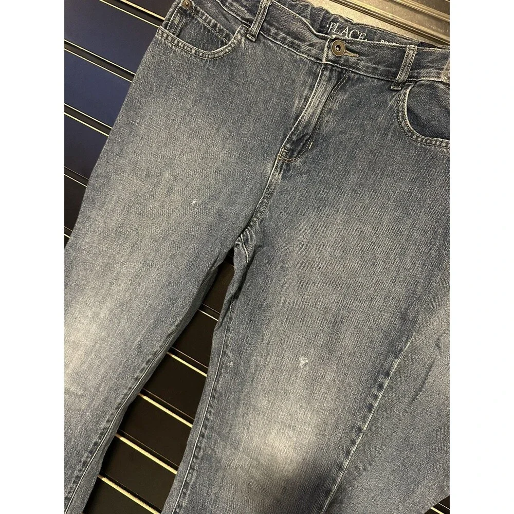 Lot of 2 Children’s Place Boys Bootcut Jeans Size 14 HUSKY Adjustable Waist